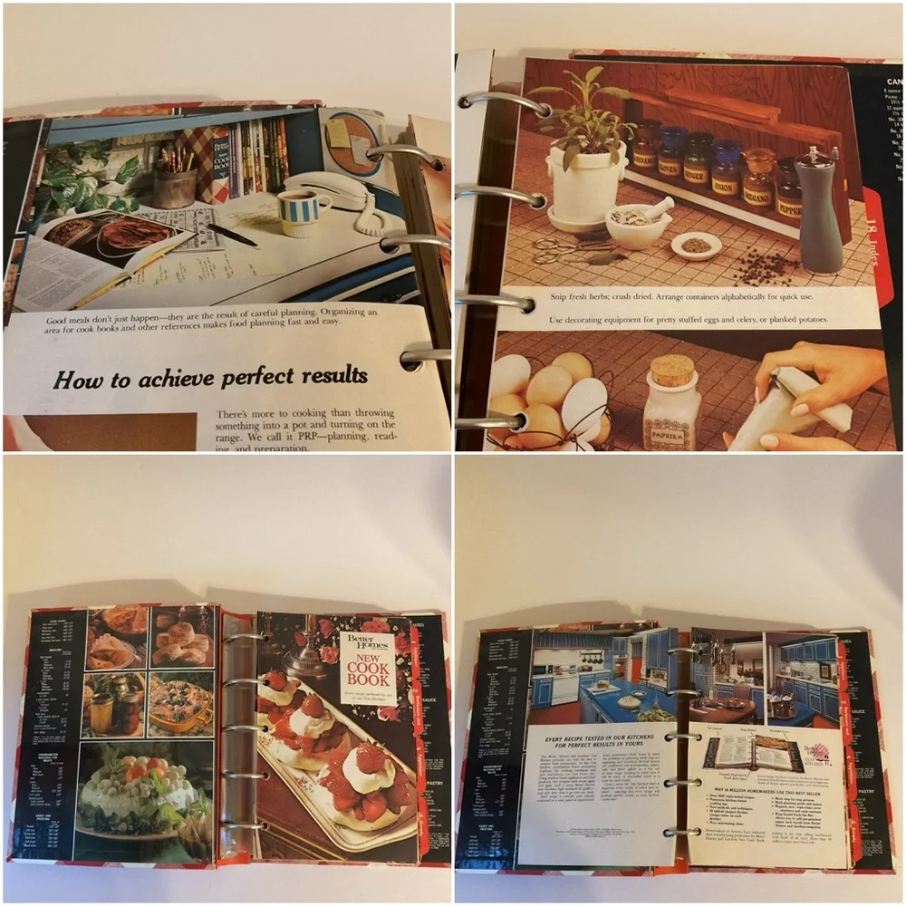 🍎 Better Homes and Gardens New Cookbook Red and White Ring Bound Vintage 1970s - Picture 6 of 16